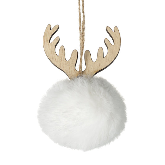 Poppom Hanger With Antlers