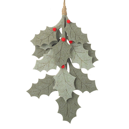 Felt Holly Mini Garland