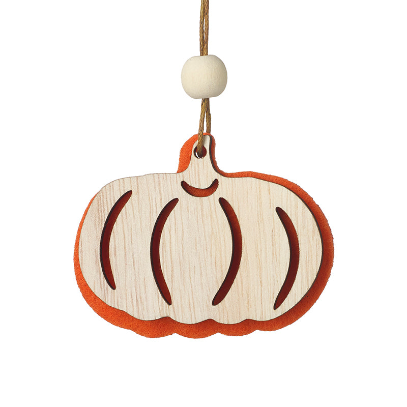 FELT & WOOD PUMPKIN HANGER