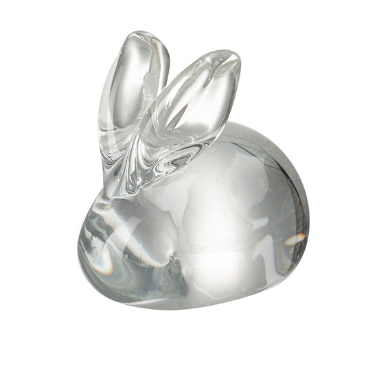 Glass Bunny Lying Down