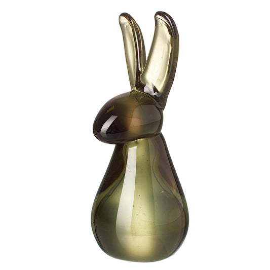 Dark Glass Standing Bunny