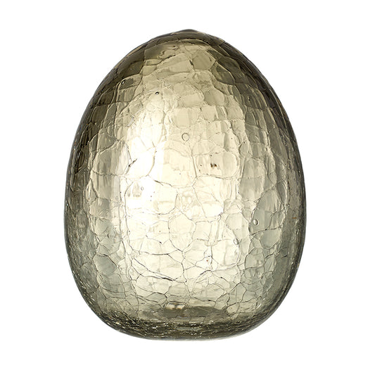 Large Crackle Glass Egg