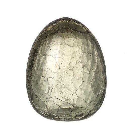 Medium Crackle Glass Egg