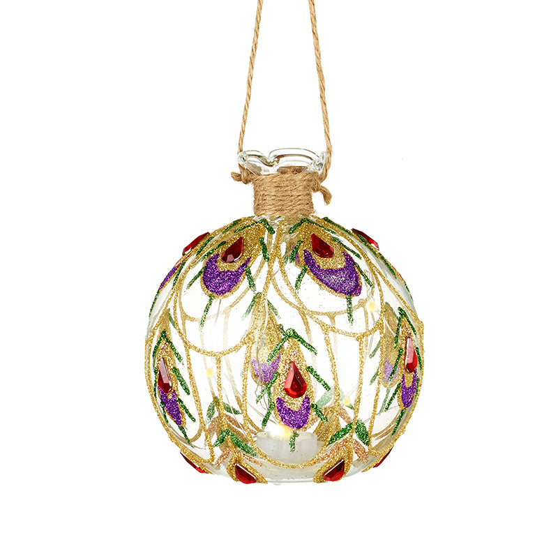 Glass Bauble With Led Light