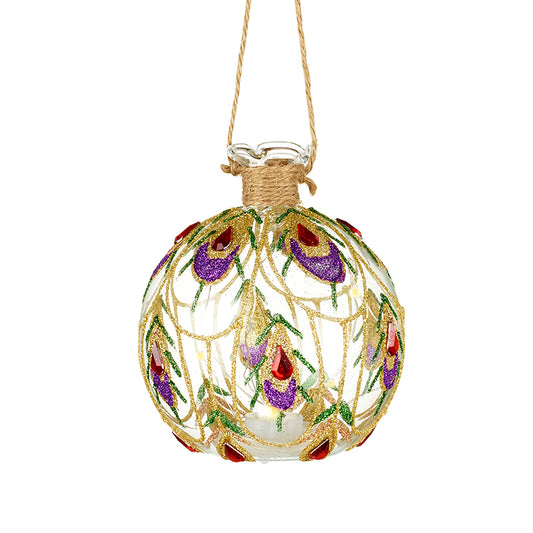 Glass Bauble With Led Light