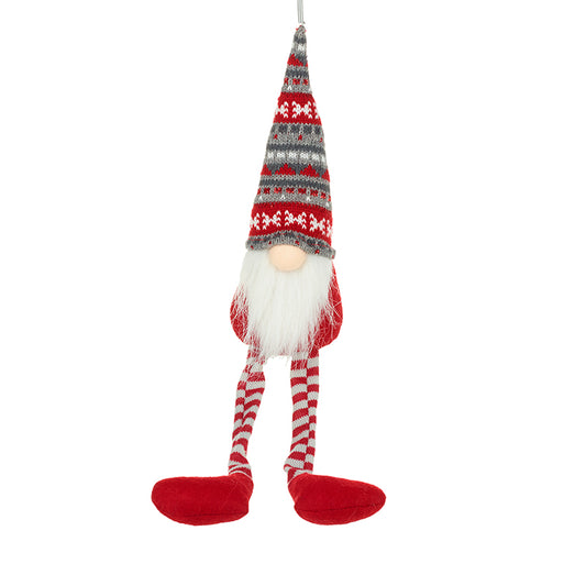 Sitting Springy Santa With Long Legs