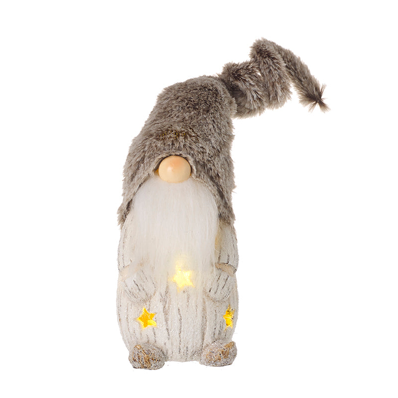 Sm Light Up Gonk In Brown Fur Hat