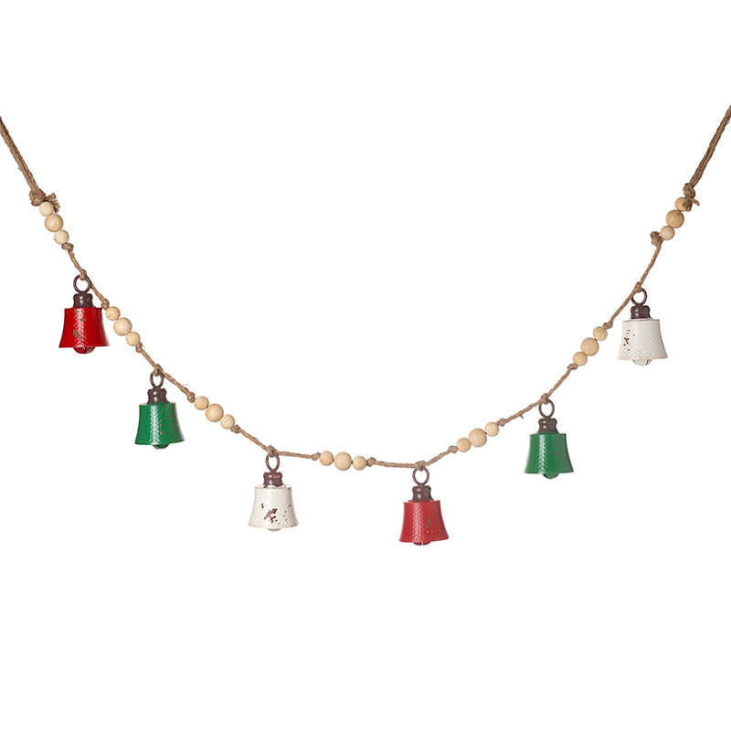 Multi Coloured Bells Beaded Garland