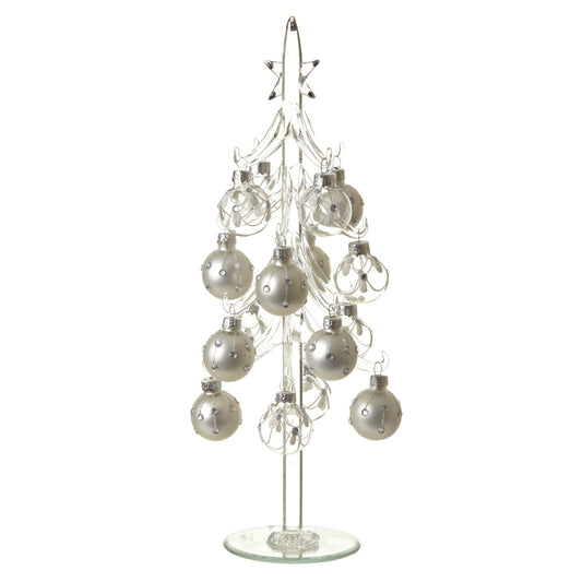Glass Xmas Bauble Tree