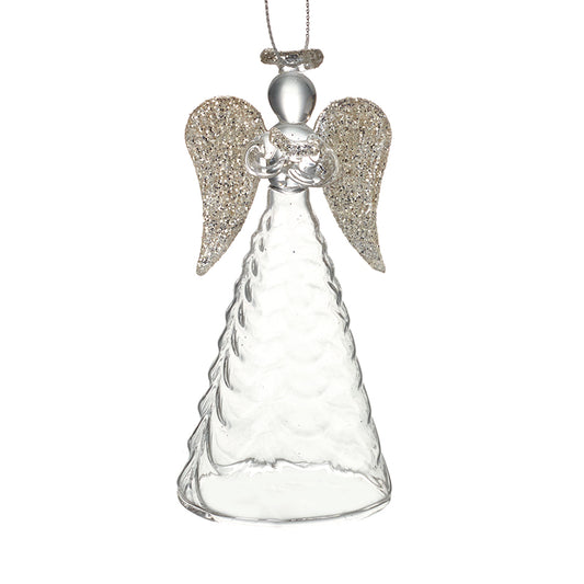 Glass Hanging Angel