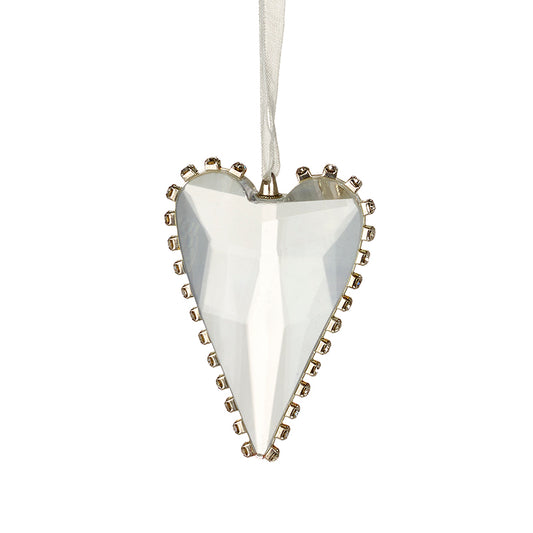 Glass Heart With Edge Detail