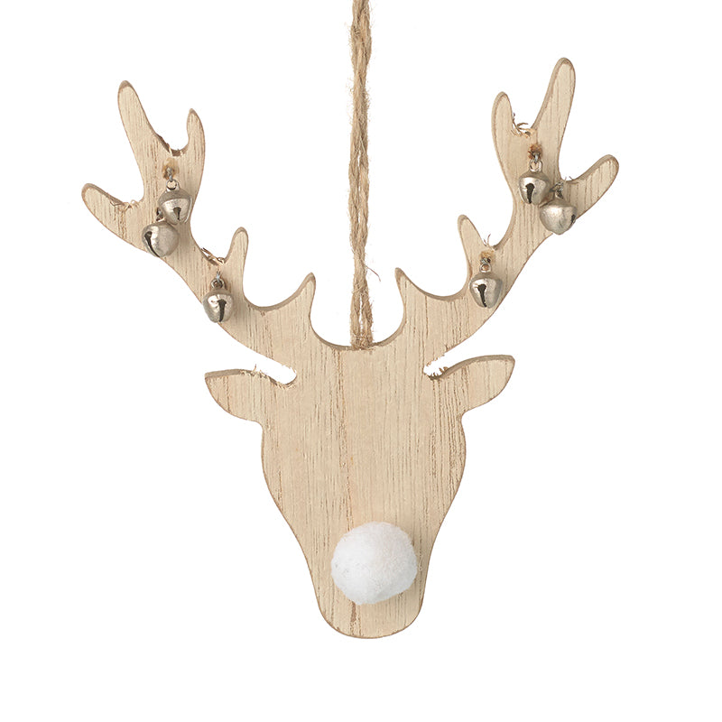 Wooden Reindeer Head