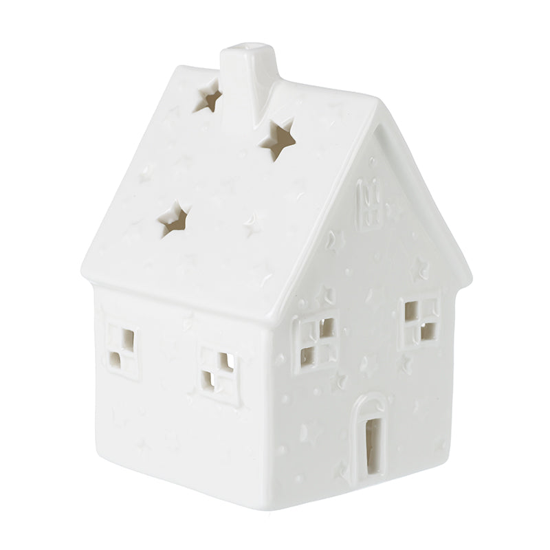 Porcelain House Candle Holder