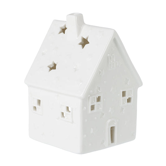 Porcelain House Candle Holder