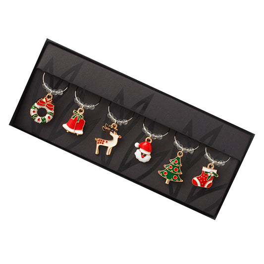 Xmas Wine Charm Set