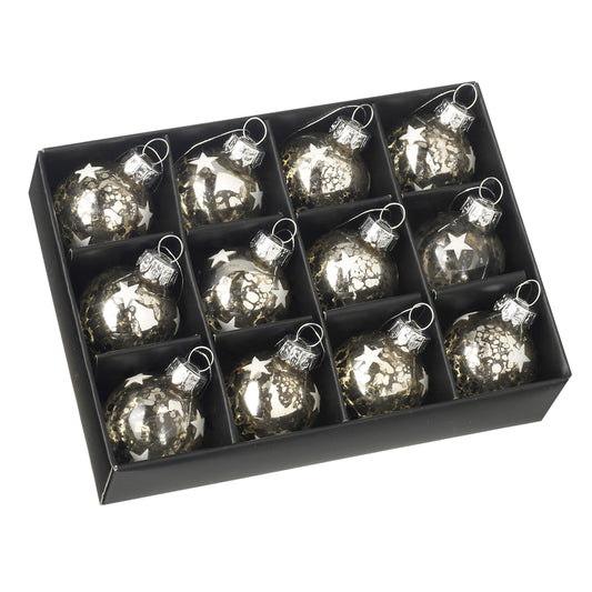 Gold Christmas Bauble Box Set