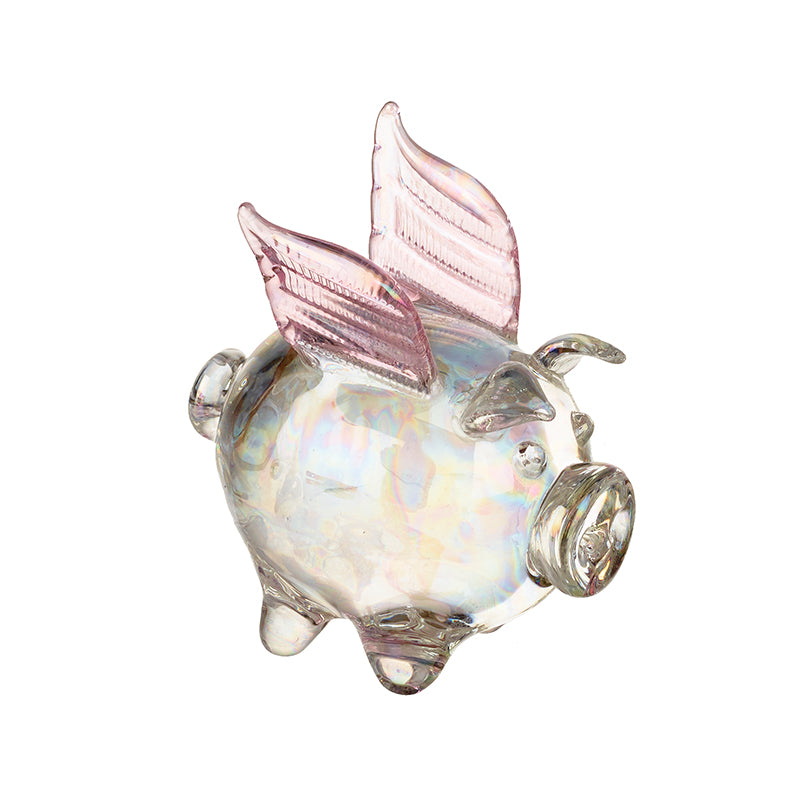 Glass Pig With Wings
