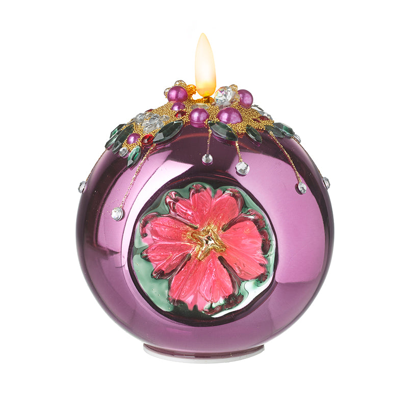 Pink Porcelain Led Candle Ball