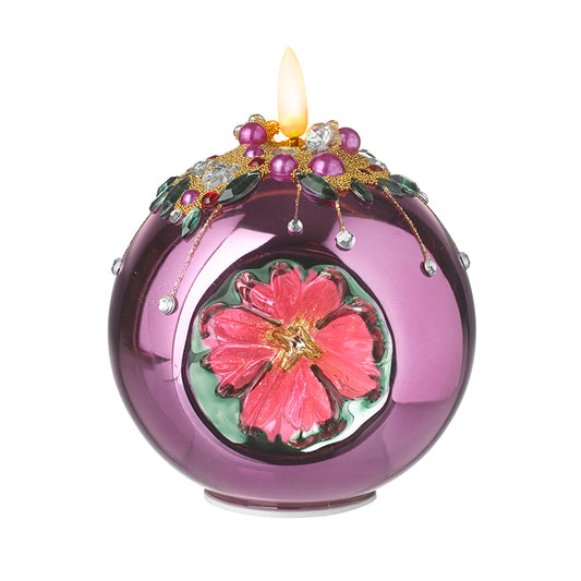 Pink Porcelain Led Candle Ball