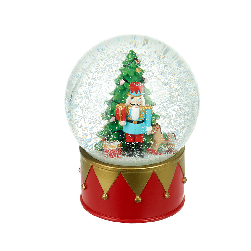 Xmas Tree & Nutcracker Soldier Snowglobe
