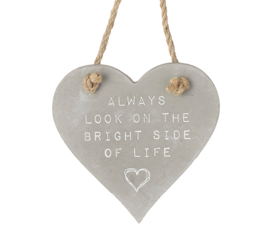 Large Hanging Heart Plaque Always Look..