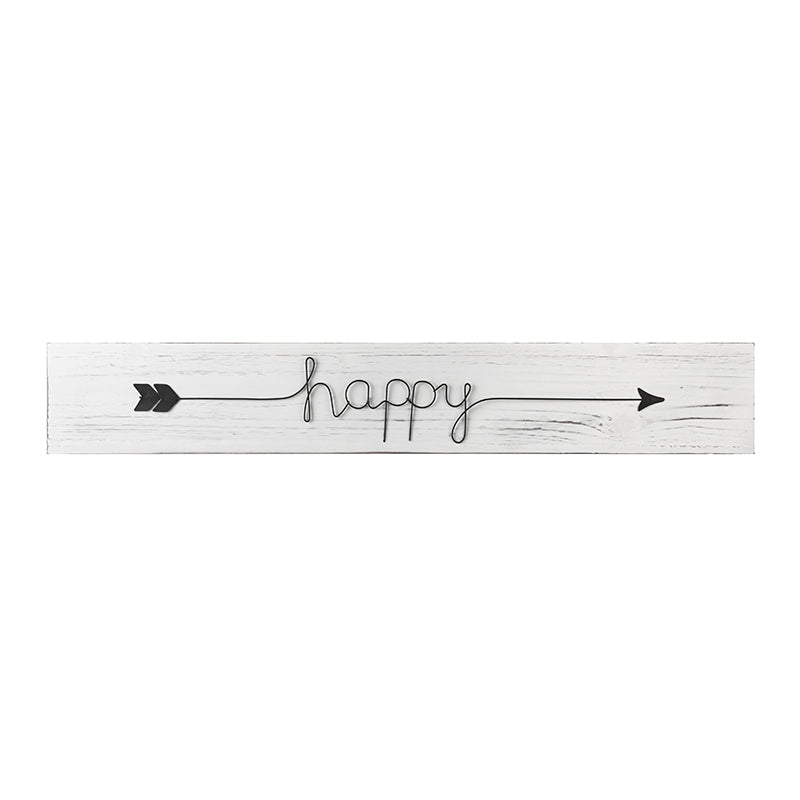 Hanging 'happy' Sign