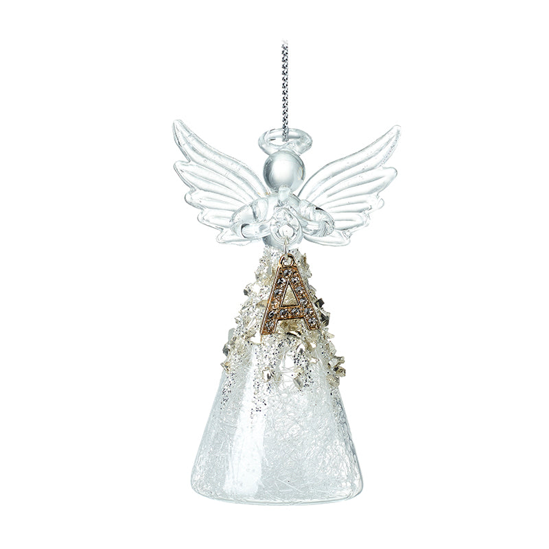 Glass Angel With Letter A
