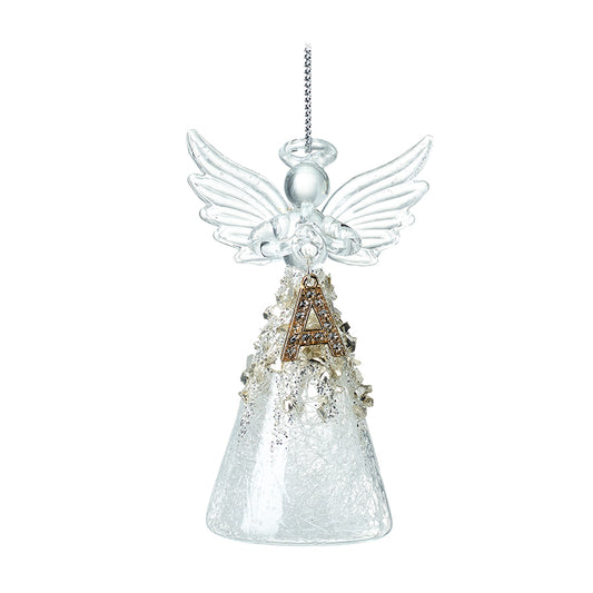 Glass Angel With Letter A
