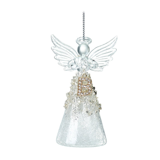 Glass Angel With Letter B