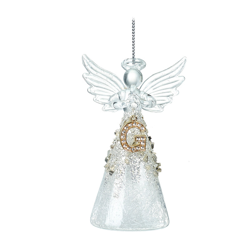 Glass Angel With Letter G
