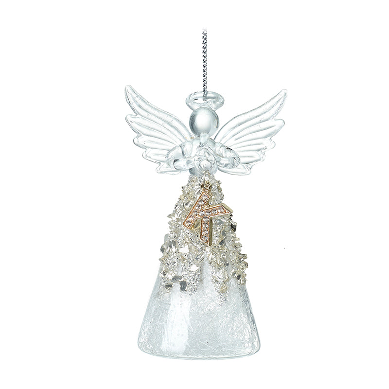 Glass Angel With Letter K
