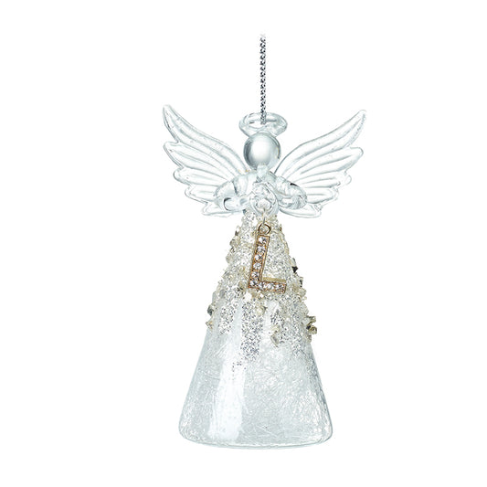 Glass Angel With Letter L