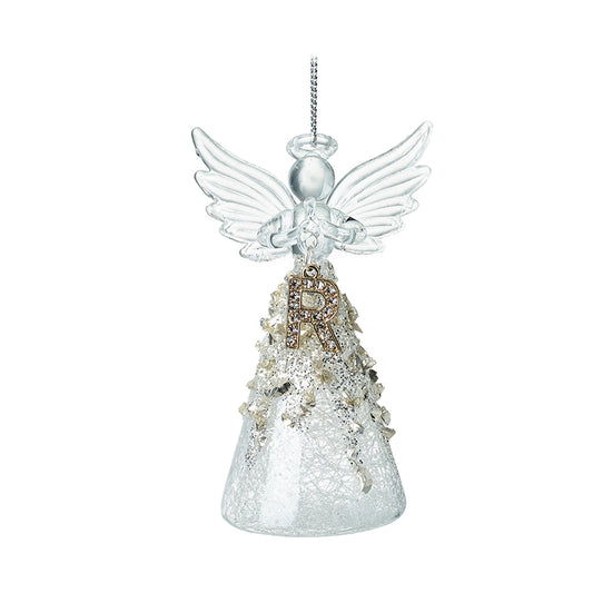 Glass Angel With Letter R
