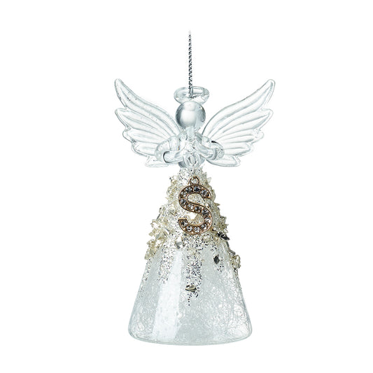 Glass Angel With Letter S