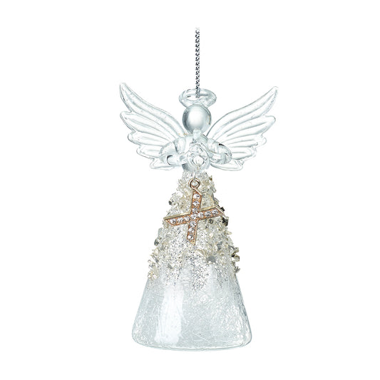Glass Angel With Letter X