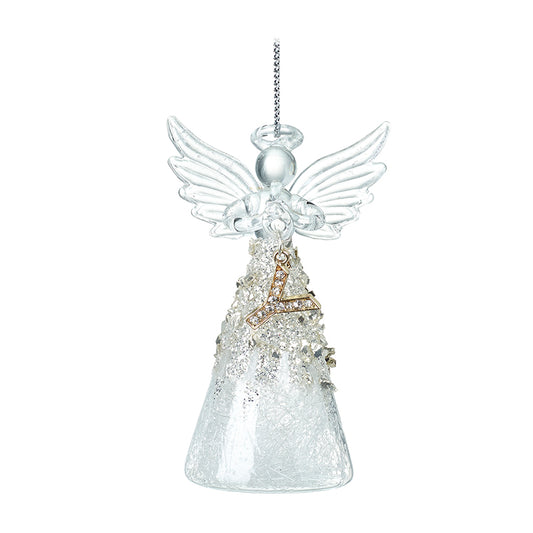 Glass Angel With Letter Y