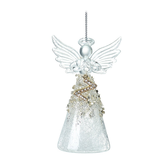 Glass Angel With Letter Z