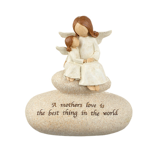 A Mother's Love Is The Best Angels Stone