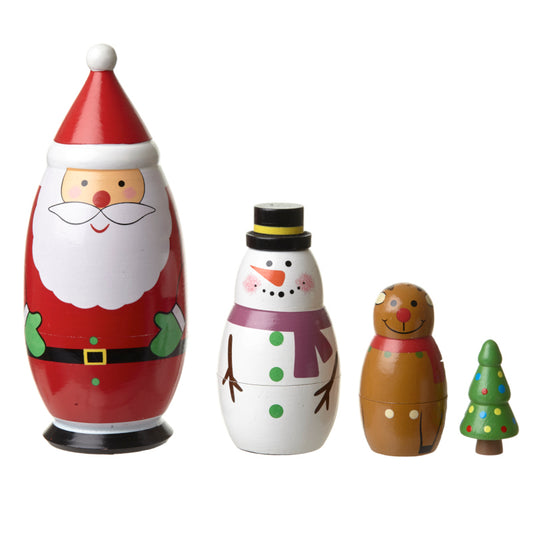 Wooden Nesting Xmas Set
