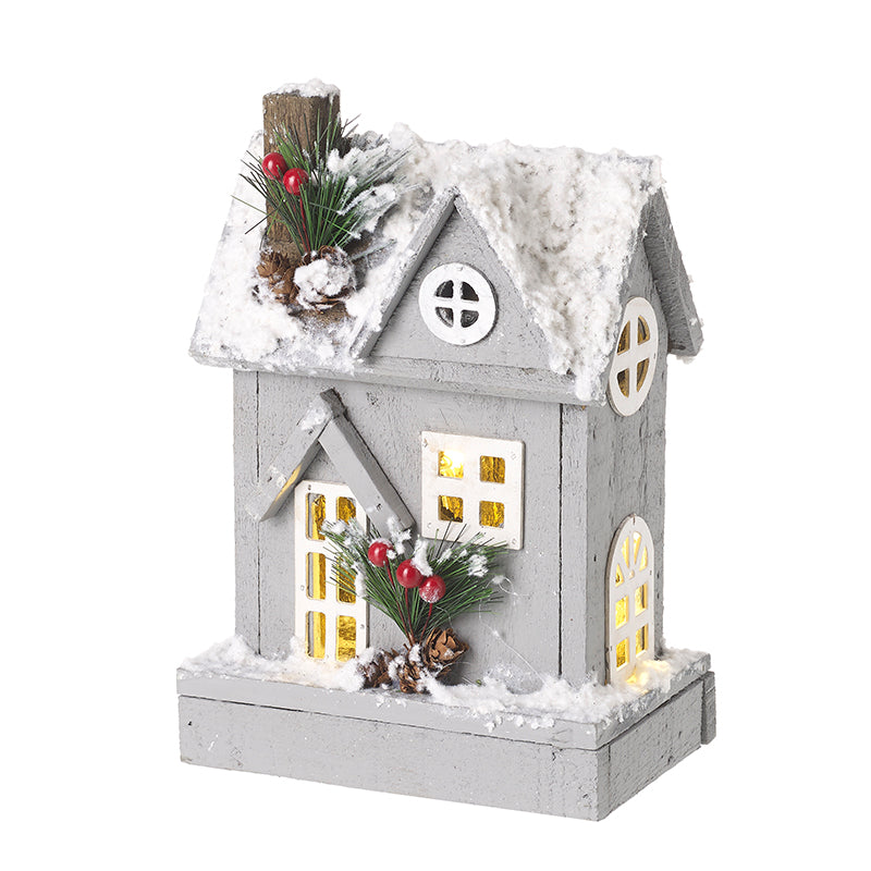 Small Light Up Grey House