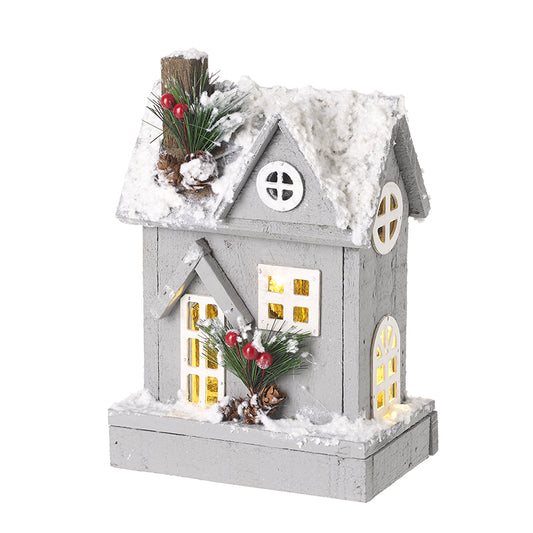 Small Light Up Grey House