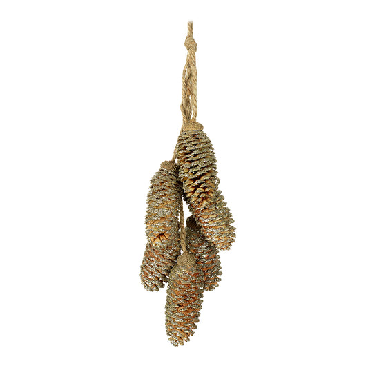 Hanging Gold Fir Cones