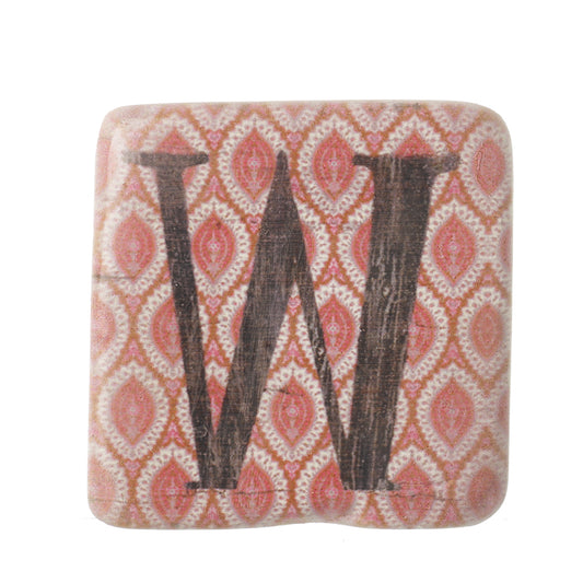 Letter W Coasters