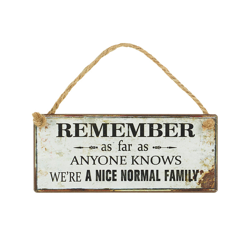 Sign - Nice Normal Family
