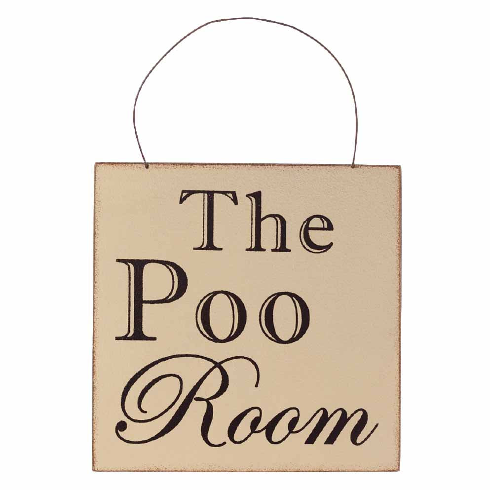 The Poo Room Sign