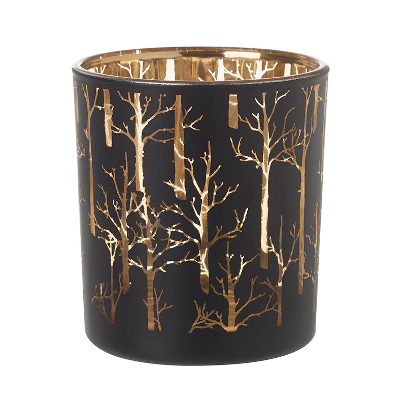 Sml Black & Gold T-Light Holder