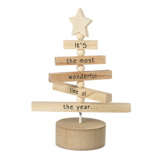 Wooden Tree Decoration