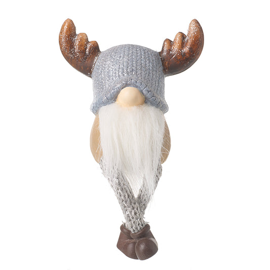 Sitting Gonk In Grey Hat With Horns