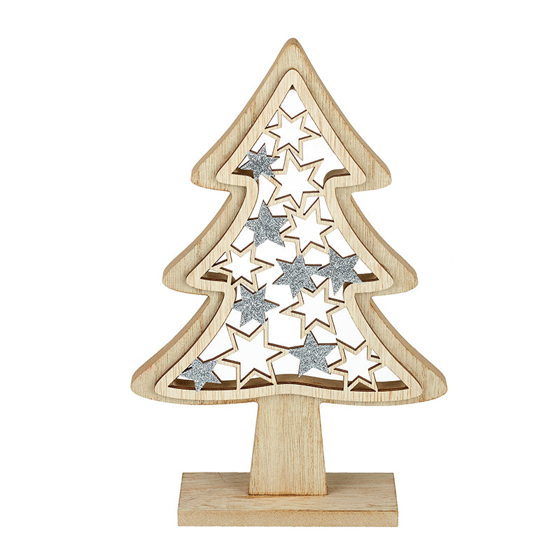 Large Wooden Star Tree Decor